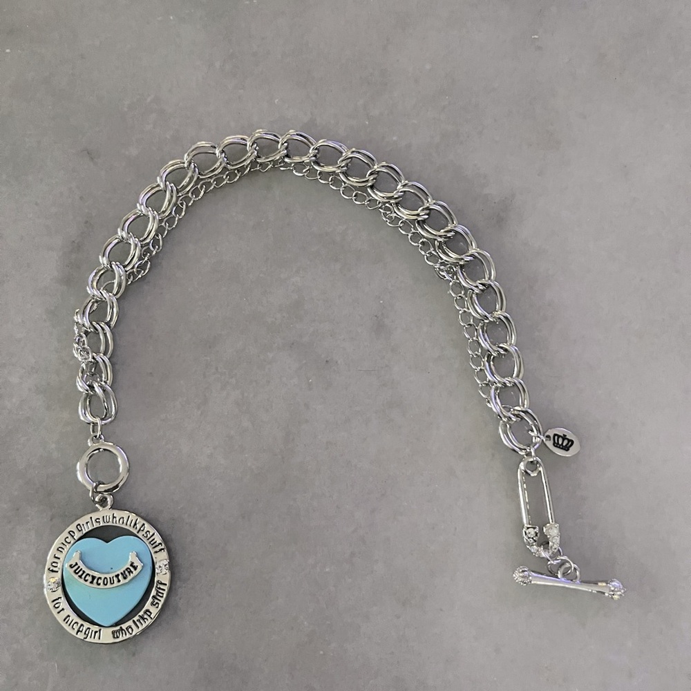 Silver with Blue Juicy Anklet or Bracelet